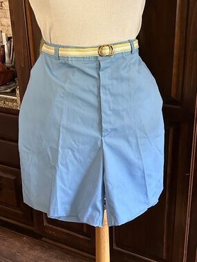 1990’s Dandelion Pastel Blue Bermuda Short w Belt Sz 30